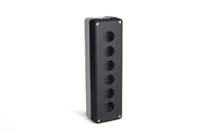 P Series Plastic 6 Holes EMPTY Black-Grey Control Box